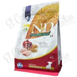 Concentrado N&D Cachorro Raza Mini Pollo con Granada 800gr