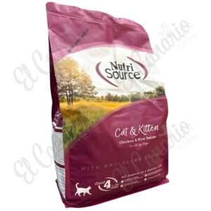 Concentrado NutriSource Gato y Gatito Pollo y Arroz 4 lb