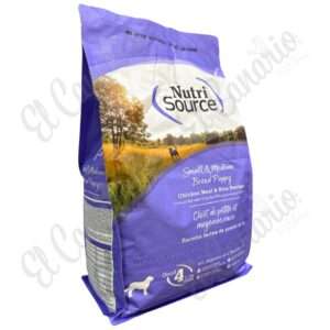 Concentrado NutriSource Perro Cachorro Raza Pequeña y Mediana Pollo y Arroz 4 lb