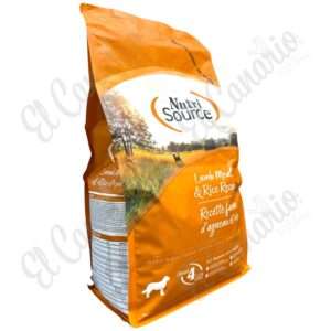 Concentrado NutriSource Perro Toda Etapa Cordero y Arroz 4 lb