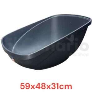 Arenero Petmate Hi-Back Jumbo para Gatos con Respaldo Alto 59 x 48 x 31 cm
