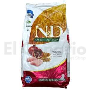 Concentrado N&D Cachorro Raza Mediana Pollo con Granada 10.1kg